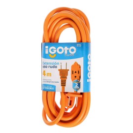 EXTENSION USO RUDO 4MT 2X18 NARANJA