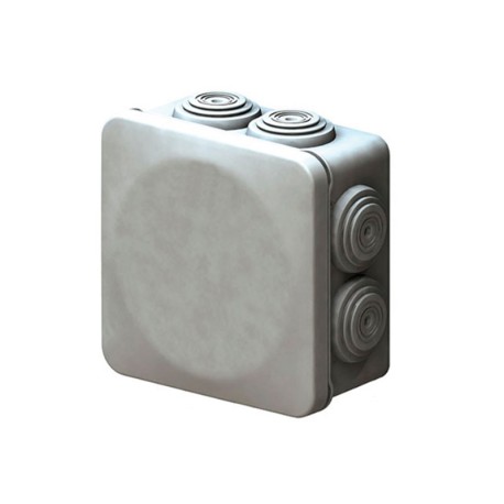 CAJA ESTANCA IP55 80X80X45 CONOS Y TAPA A PRESION