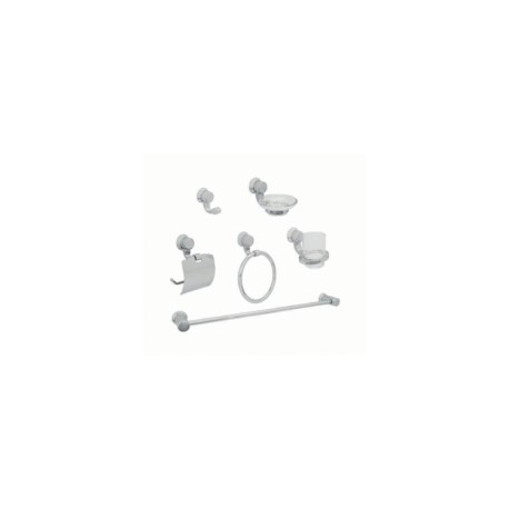 JUEGO ACCESORIOS CROMO 6 PZAS. 1400
